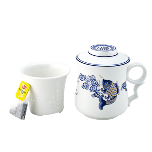 知足常樂（金魚）陶瓷茶具