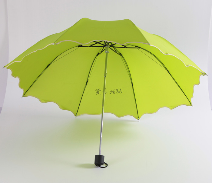 三折四節阿波羅荷葉邊雨傘