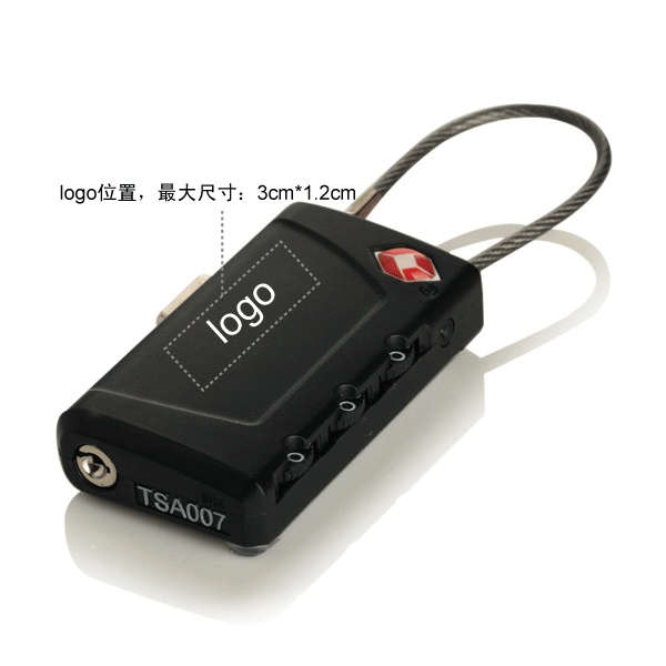 2合1TSA認證密碼鎖，帶行李牌功能