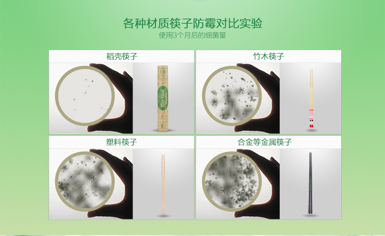 抗菌不發霉好清洗健康環保筷子