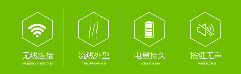 可充電無線鼠標靜音無聲光電鼠標
