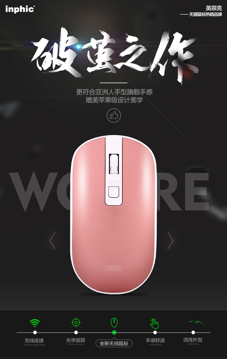 筆記本臺(tái)式電腦無(wú)線鼠標(biāo)