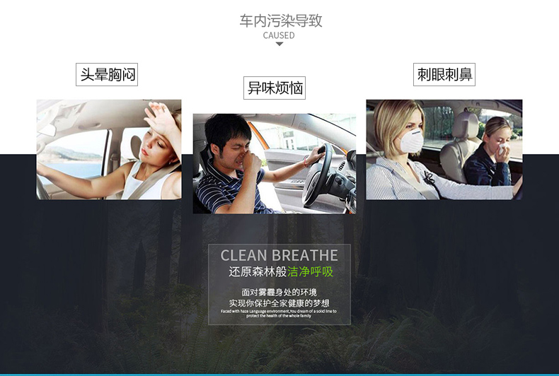 榮事達RS-JC01R汽車車載空氣凈化器負離子自動凈化 香檳金