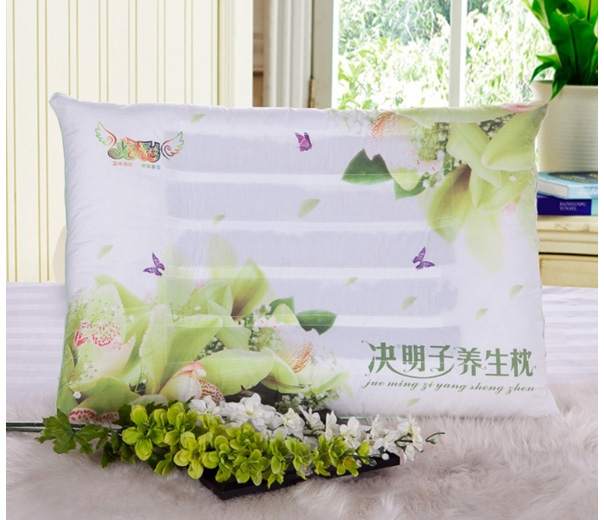 高密度全棉 炫彩決明子養生枕