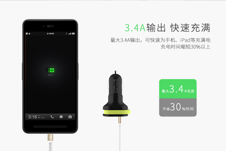 帶線車載充電器（Micro版）