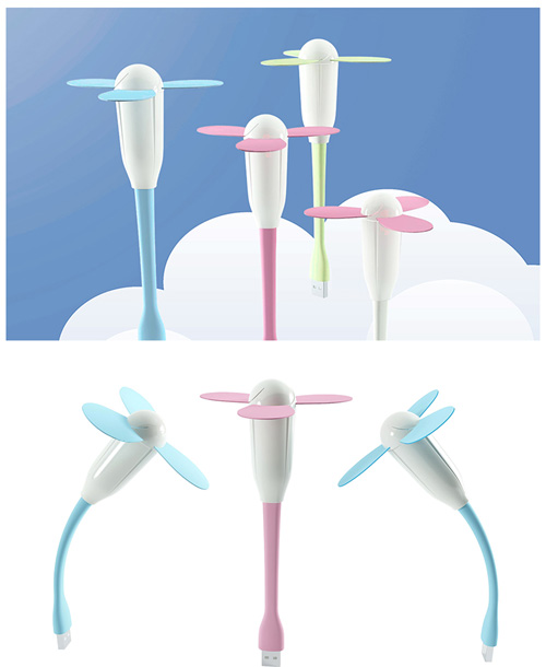YGH-556 “竹蜻蜓”USB移動電源風(fēng)扇