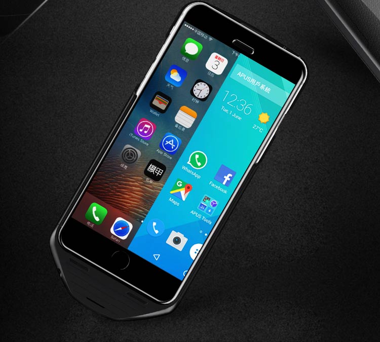 機甲（MESUIT) i6 智能手機殼 雙系統/雙卡雙待/充電寶/手機存儲 適用于iPhone6/6S 蘋果創意智能外設