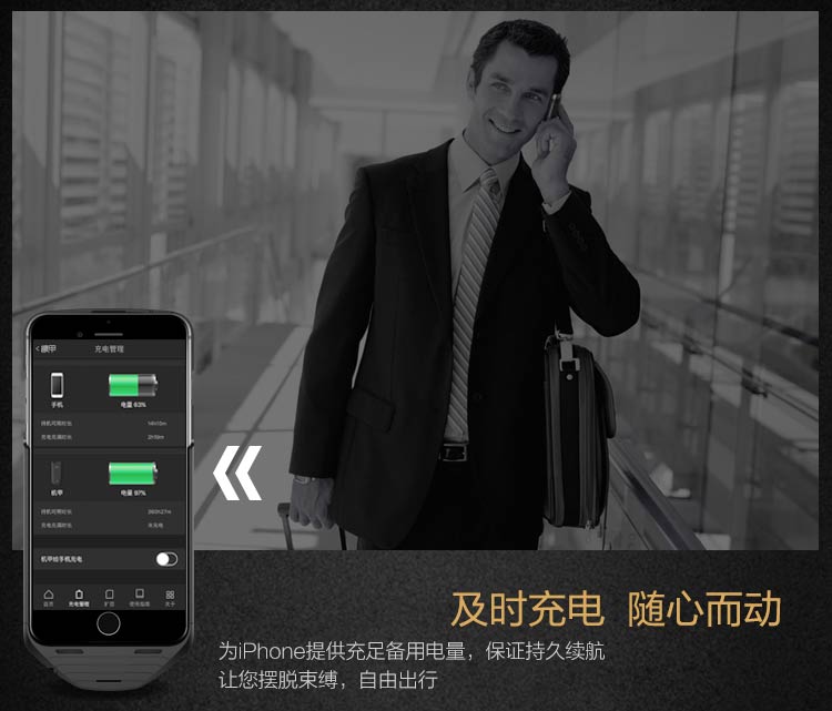 機甲（MESUIT) i6 智能手機殼 雙系統/雙卡雙待/充電寶/手機存儲 適用于iPhone6/6S 蘋果創意智能外設