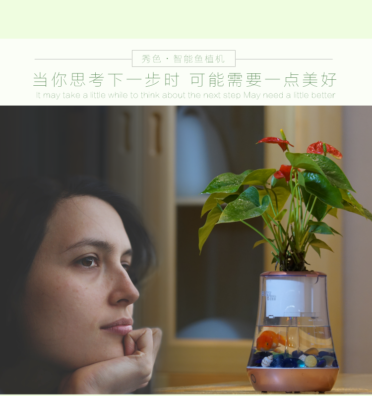 植物智能花盆仿陶瓷塑料簡(jiǎn)約創(chuàng)意圓形多肉花盆多彩花瓶防腐