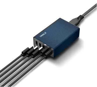 iwalk 多口USB充電器蘋果三星華為 手機平板通用 多孔充電頭40w