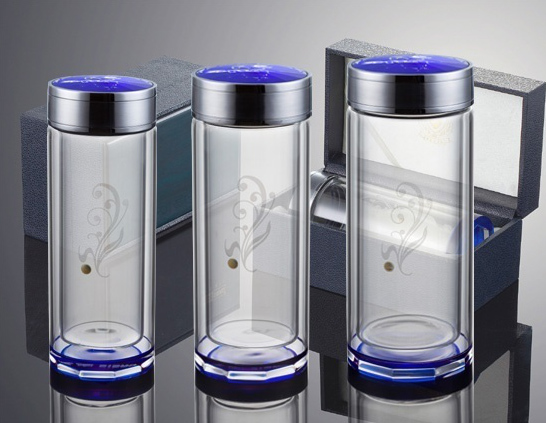 思寶藍水星1、2、3號雙層玻璃杯360ml