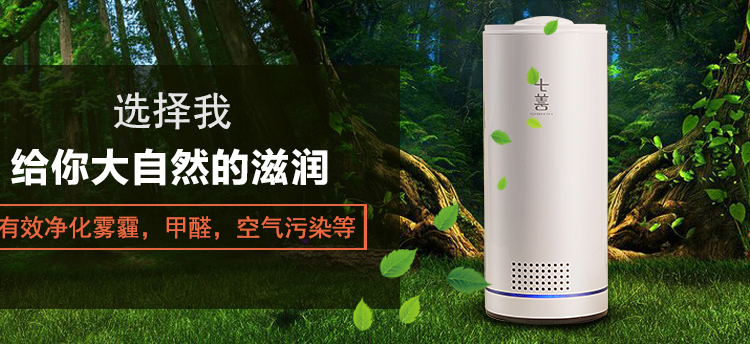 茶香花香空氣凈化器靜音 除甲醛霧霾煙味 負離子殺菌空氣自動循環