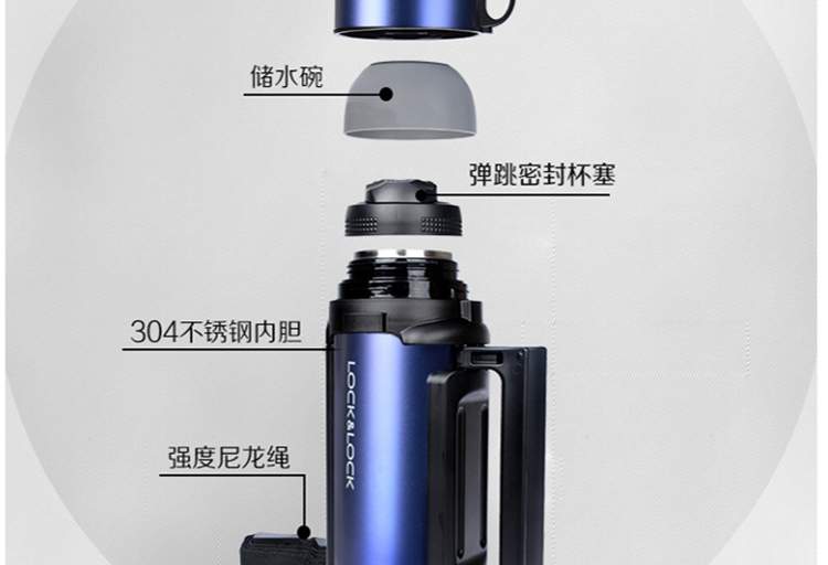 樂扣樂扣不銹鋼保溫壺 結構