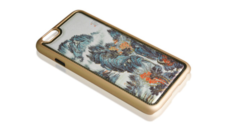 真絲面料iphone手機殼