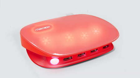 觸控發光的月光寶盒USB充電器