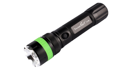 Tank007騎行強光手電筒TC18遠射五檔調焦充電迷你防身自行車探照燈戶外家用手電