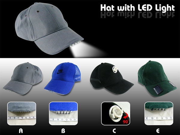 LED發(fā)光帽子，LED照明帽子，LED閃光帽子
